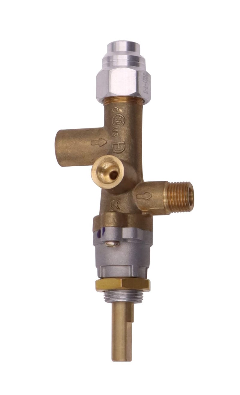 METER STAR Propane Fire Pit Main Control Brass Safety Valve,Gas Room Heater Pilot Burner Assembly Parts Thermocouple Safety Device Ignition Component Pilot Assembly Kit - Image 4
